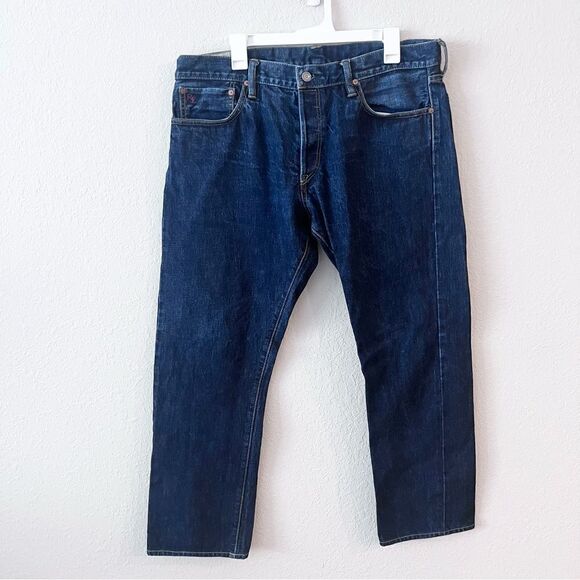 Polo Ralph Lauren Jeans Mens 625 Varick Slim Blue Denim 100% Cotton Size 36x29